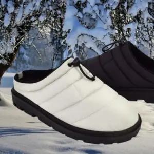 남녀공용 겨울 커플 패딩 슬리퍼 방한화 털신발