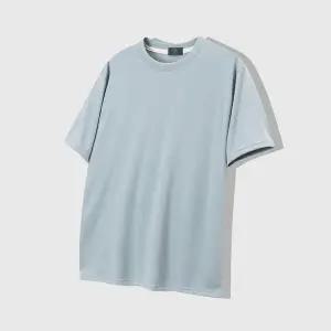 남성 여름파스텔 쿨링반팔 U넥 무지티 (35831431A)