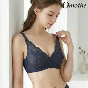 [하프클럽/오모떼]오모떼 올데이 에센셜 플로워레이스 브라 1종/애쉬네이비