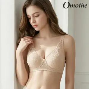 [하프클럽/오모떼]오모떼 올데이 에센셜 플로워레이스 브라 1종/베이지