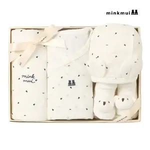 [롯데백화점]밍크뮤 NY 밍크SET배내바디슈트(3종)선물세트 36370-040-12 00502 3517001101 출산백일돌선물