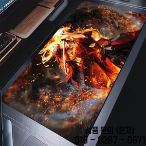 대형 논슬립 스피드 마우스 패드 노트북 요리이치 츠기쿠니 키보드 러그 PC 게이머 캐비닛 귀멸의 칼날 확