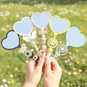 5인용 거꾸 하트 거울 꾸미기 만들기 세트 비즈 DIY 부자재 동대문 볼꾸 빗꾸 단체 기관 체험 활동 공예 재료 봄이오나봄 키트