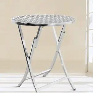알루미늄 접이식테이블 야외 합금 편의점 간이 매장 카페 60cm 원형