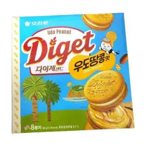 오리온 다이제샌드 우도땅콩맛 392g 5개