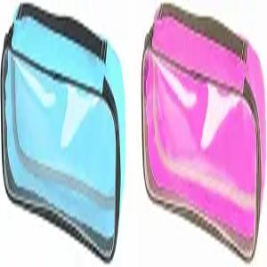 라이프백 홈 키트 여행용 LOSVINA 여행 가방 - 지퍼백/투명 창문 2개 세트