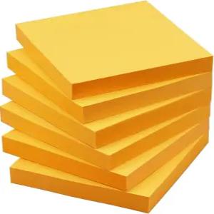 스티키 노트 3x3 셀프 스틱 패드 6가지 밝은 색상 사무실 학교 집에 쉽게 게시 가능 패드/팩