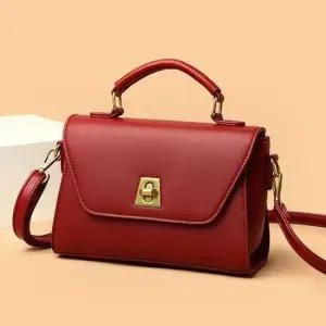 [패션] 미니사각 금장버클 토트 크로스백 데일리 포인트백