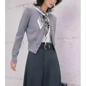 여친 봄 빈티지 니트 필수템 가디건 스카프 카디건 배색 이른 쇼트 인기1