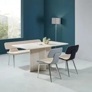 더리치 회전 4인 세라믹 식탁세트 1500 (벤치형) 코스트코 마켓송지2603