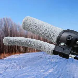 오토바이 핸드 그립 커버 2개 세트 범용 전기차 핸들 핸들바 방한 패드