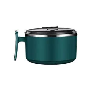 스테인레스 통 그릇 식기 보온 손잡이 대접 죽 용기 1000ml 도시락 뚜껑 보냉