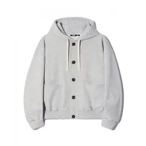 트릴리온 TR일리오 ILLIO N 헤비코튼 버튼다운 스웨트 후드 자켓 GRAY TRSHT07GR 3035810