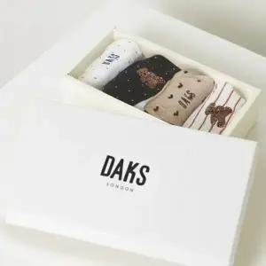 [닥스](강남점)DBSS6E241WT [여성페이크삭스4족] 혼합패턴 페이크삭스 4족세트