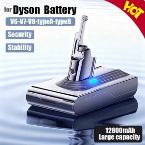 다이슨 호환 V6 V7 V8 AandB용 충전식 배터리 12800mAh 시리즈 SV07 DC58 DC31 등용 교체