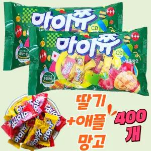 대용량 마이쭈혼합 800g X2봉지 딸기+애플망고 학교 단체용 선물용 마이쮸신제품