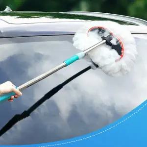 차량용세차밀대 자동차 차량 차 건식 습식 2단 조절 부드러운 세차 실크 밀대 봉 걸레 브러쉬