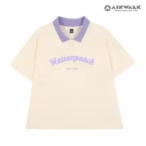 [보리보리/에어워크 주니어]여아 주니어 배색 카라 반팔 티셔츠