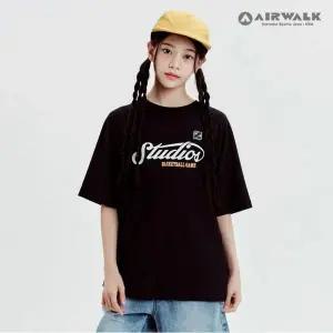 [보리보리/에어워크 주니어]주니어 레터링 매쉬 반팔 티셔츠