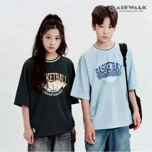 [보리보리/에어워크 주니어]주니어 바스킷볼 메쉬 반팔 티셔츠