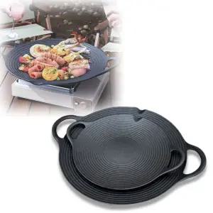 무쇠 KR33DE87 그리들팬 가정 캠핑용 고기불판 주철 삼겹살구이