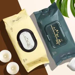 캡형 엠보싱 물티슈 72매 20팩 물휴지 두툼한 도톰한 두꺼운 베이비 샤워 깨끗한 두꺼운