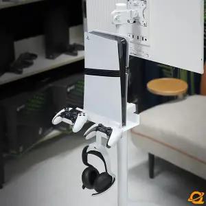 엔산마운트 PSH-01 게임기 정리 홀더 선반 거치대 패드 헤드셋 플스5 스위치 엑박