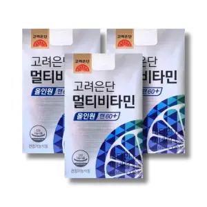 고려은단 멀티비타민 올인원 맨 60+ 1560mg 60정 3박스 /wb