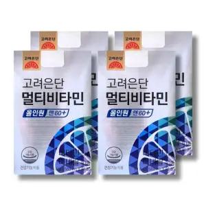 고려은단 멀티비타민 올인원 맨 60+ 1560mg 60정 4박스 /wb
