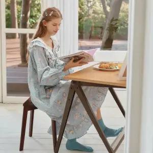 포멜로 긴팔 원피스 베이비블루 (40수)