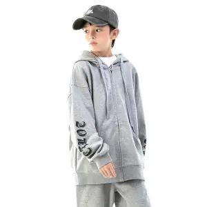 매장정품 OCELOT JUNIOR D31 소매고딕 후드집업 (그레이)