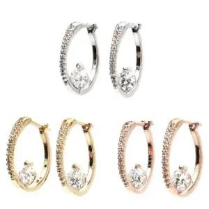 [라일리쥬얼리] Rly BS 큐빅지르코니아 포인트 링귀걸이ED328