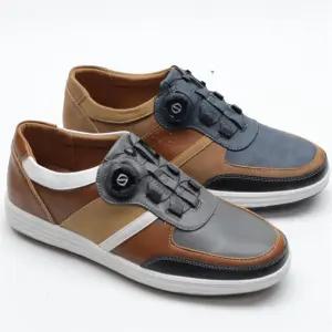 남자 데일리 워킹 다이얼 가죽 슈즈