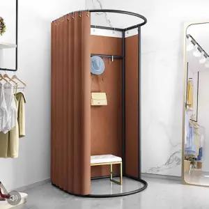 이동식 커튼 피팅룸 의류매장 탈의실