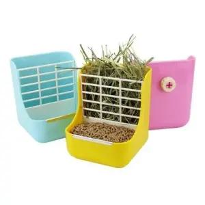 토끼용품 토끼 전용 건초 급식기 사료 그릇 간식 밥그릇