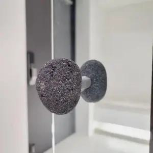 자연석 돌 손잡이 스톤 욕실 중문 스테인리스 현관