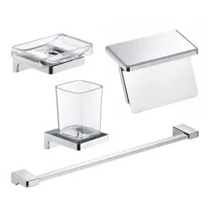 욕실 용품 모닝 욕실 액세서리 크롬 4종 세트