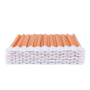 AA 물티슈 4.92인치 보풀 없는 면봉(100개, 대형 플랫 스퀘어 헤드 13.5mm / 0.53인치, 주황색, 폴리에스터