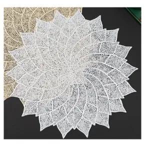 꽃잎 방수 식탁매트/실버