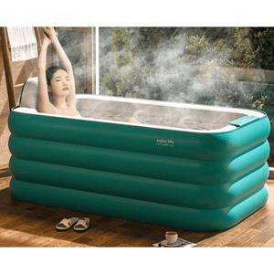 욕조 성인 전신 온도 두툼한 접을 어른 목욕통 소형- 다용도 아기욕조 목욕통은 훈증