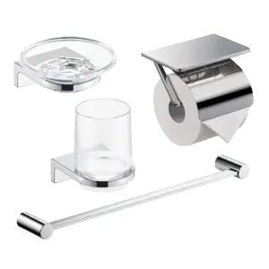 욕실 용품 나이스 욕실 액세서리 크롬 4종 세트