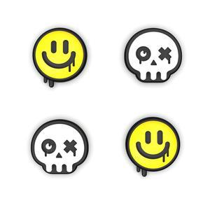 닌텐도 스위치용 플레이바이탈 할로윈 조이스틱 캡, 스위치 라이트용 썸스틱 OLED 조이콘 엄지 그립용 아날