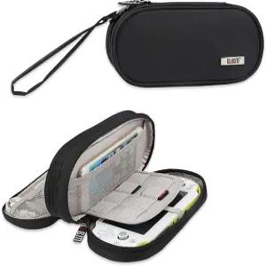 PS 비타 및 PSP와 호환되는 BUBM 이중 수납 케이스 보호용 휴대용 가방 PSV 기타 액세서리와 여행 정리함