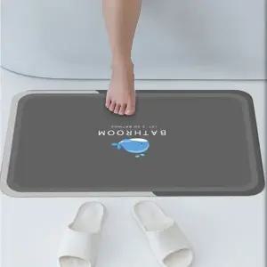 숨쉬는 규조토 화장실 발매트 타원형 사각 40x60mm