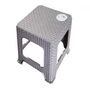 목욕의자 라탄의자 그레이 회전의자