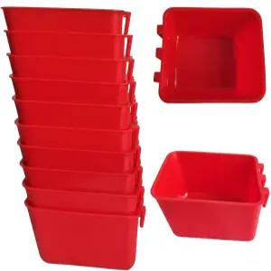 오리부키 10팩 치킨 공급기 물주기 16온스 토끼 물컵 케이지 새 먹이 접시 비둘기 그릇과 갈고리 가금류