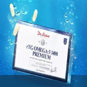[닥터브라이언] 미국 초임계 알티지 오메가3 1400 프리미엄 180캡슐 대용량 부모님 선물