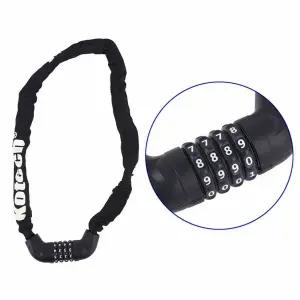경량 안심 체인 다이얼 비밀번호 자전거 자물쇠