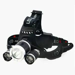 에디슨 충전식 헤드랜턴 캠핑 등산 야간 머리 후레쉬 자전거