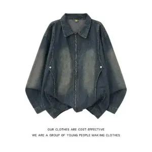 청 가을 캐주얼 빈티지 남성 청자켓 재킷 워싱 코트 톱 원픽3